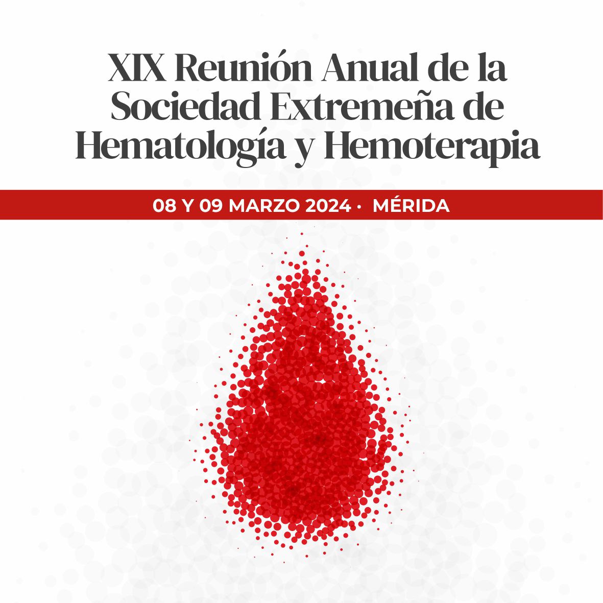 En este momento estás viendo XIX REUNIÓN ANUAL DE LA SOCIEDAD EXTREMEÑA DE HEMATOLOGÍA Y HEMOTERAPIA