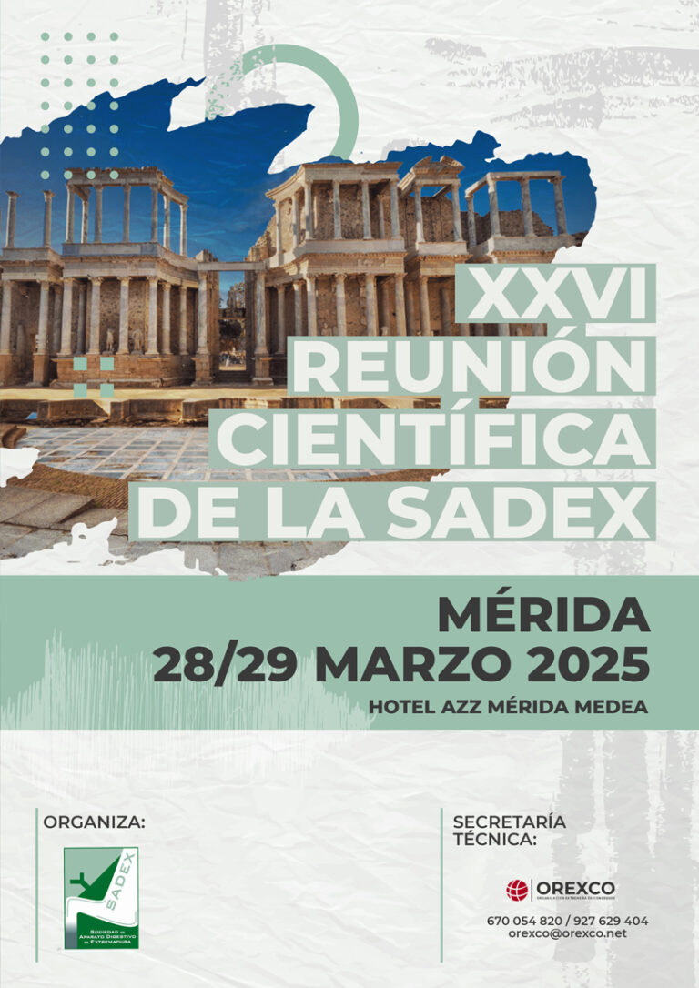 Lee más sobre el artículo XXVI REUNIÓN CIENTÍFICA DE LA SADEX