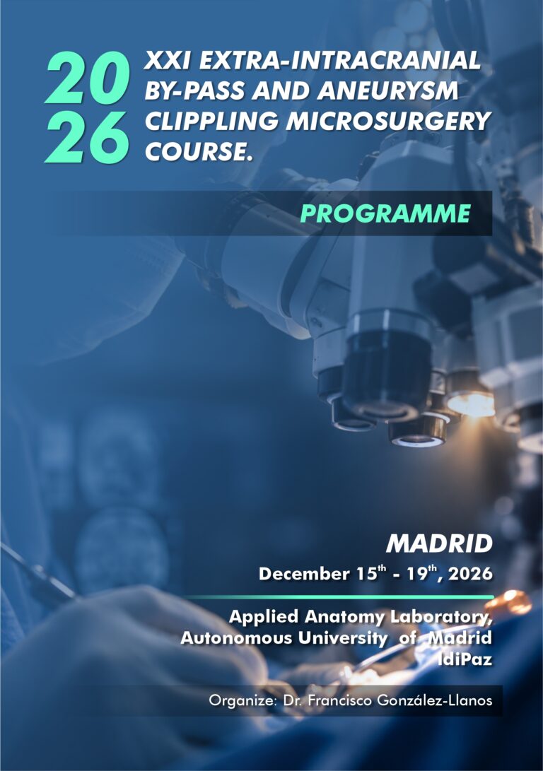 Lee más sobre el artículo XXI EXTRA-INTRACRANIAL BY-PASS AND ANEURYSM CLIPPLING MICROSURGERY COURSE